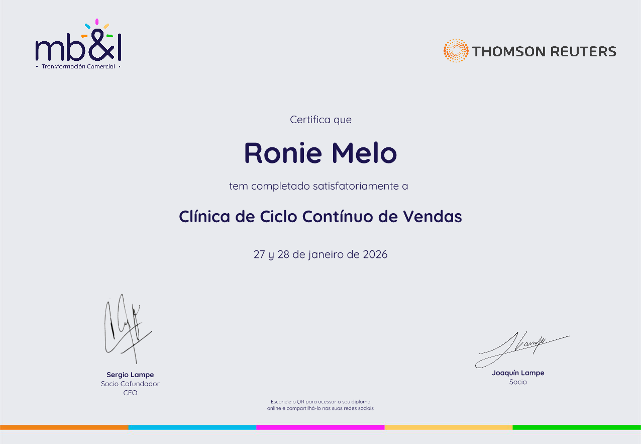 Picture of the certificate